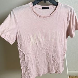 Malibu pink brandy Melville crop top